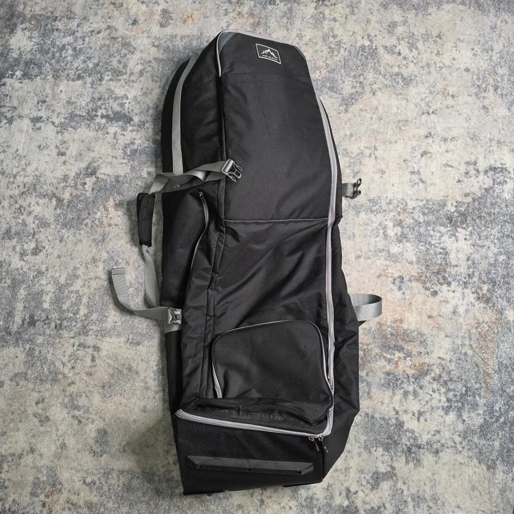 Himal Outdoors Soft-Sided Golf Travel Bag Wheels 600D Oxford Fabric Black Travel